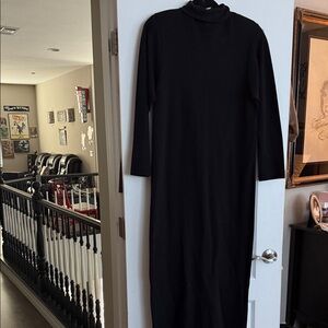 Elegant Black Long Sleeve Dress